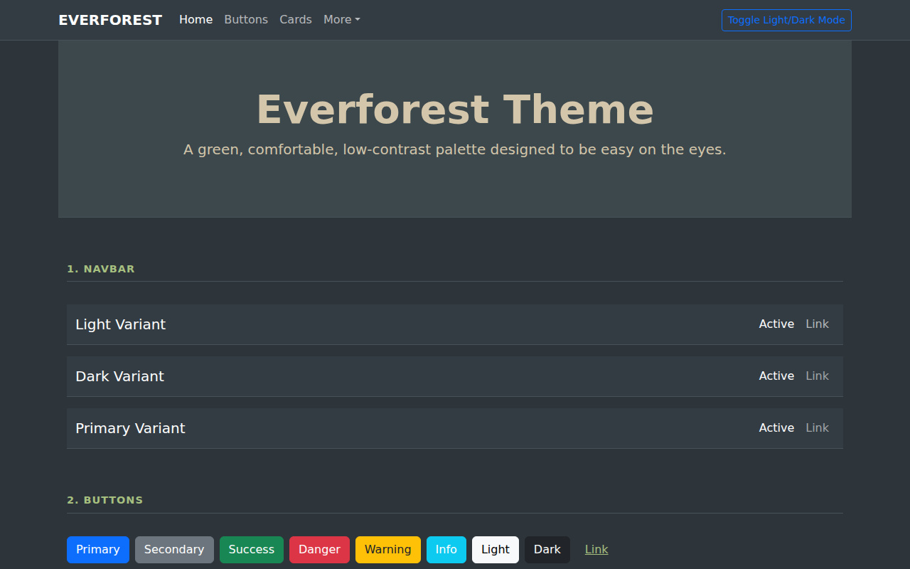 Everforest Theme Screenshot