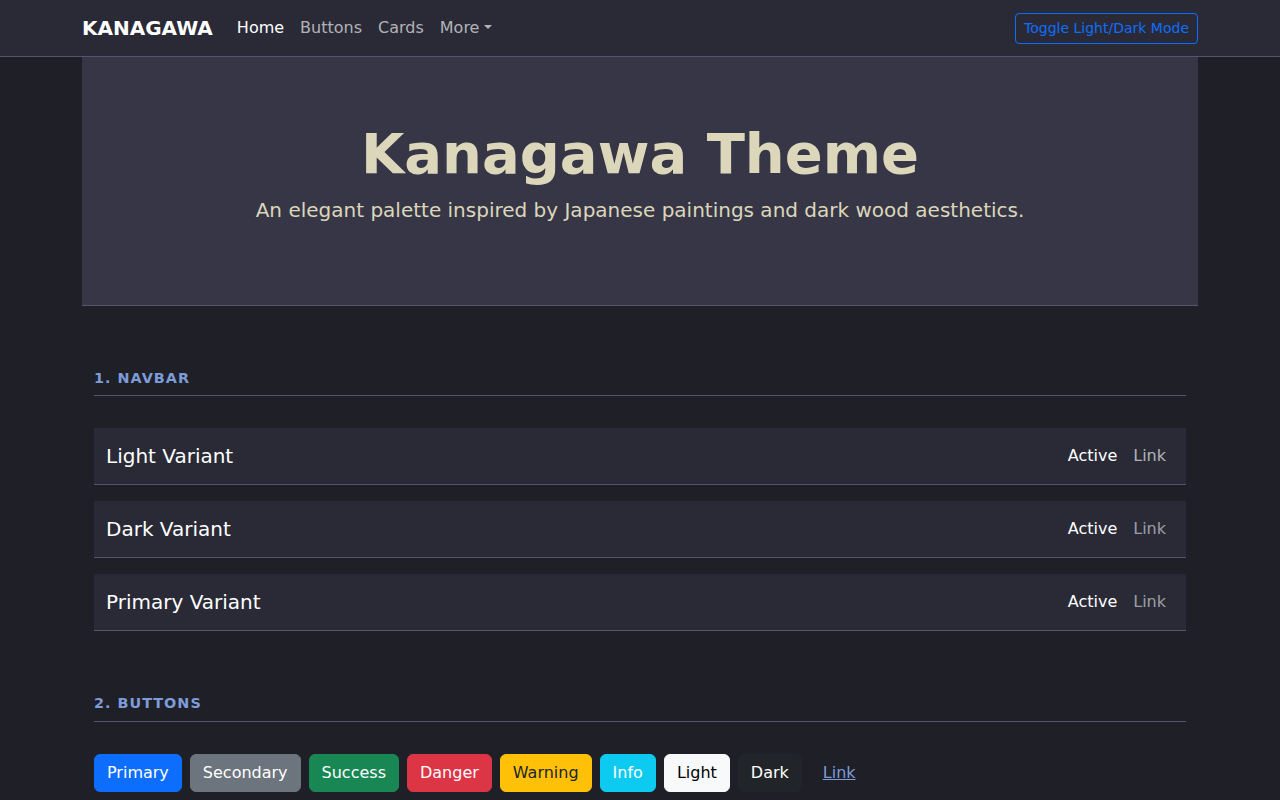 Kanagawa Theme Screenshot