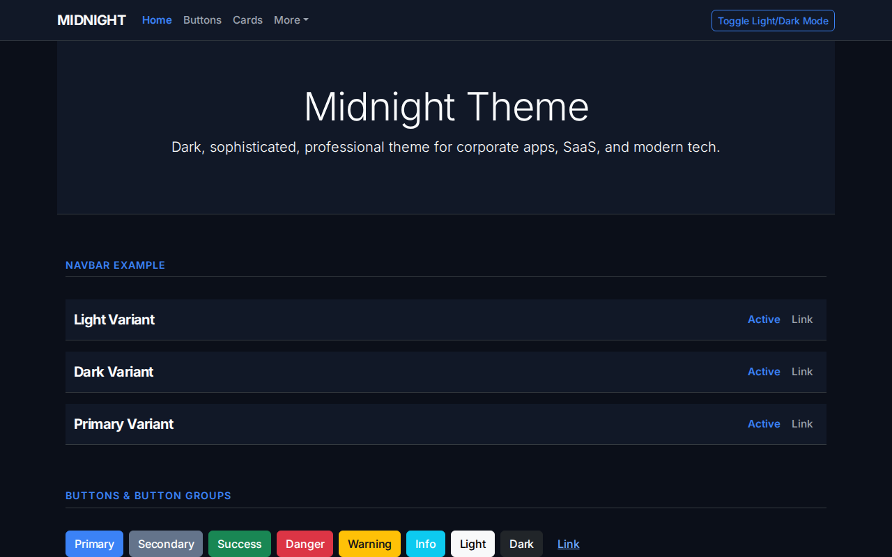 Midnight Theme Screenshot