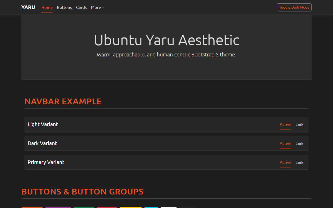 Yaru Theme Screenshot